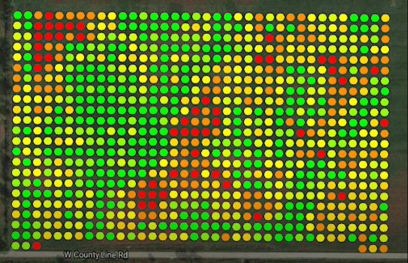 High density nutrient map for precision soil sampling